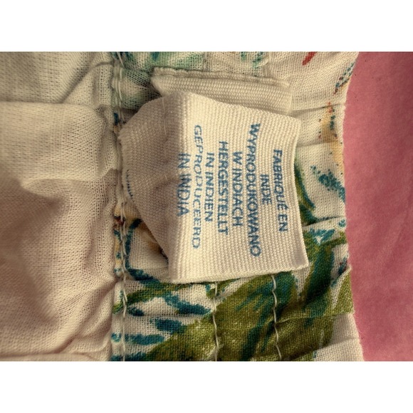 Sigrid Olsen Tropical Print Ruffle Hem ALine Mini Skirt Boho Resort Style M - Picture 5 of 6